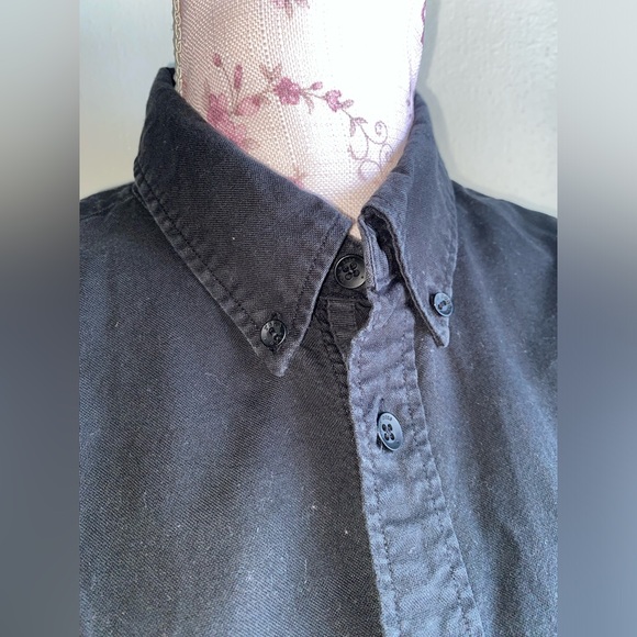 RAG & BONE FIT 2 TOMLIN COTTON SHIRT IN CHARCOAL GREY - Picture 8 of 14